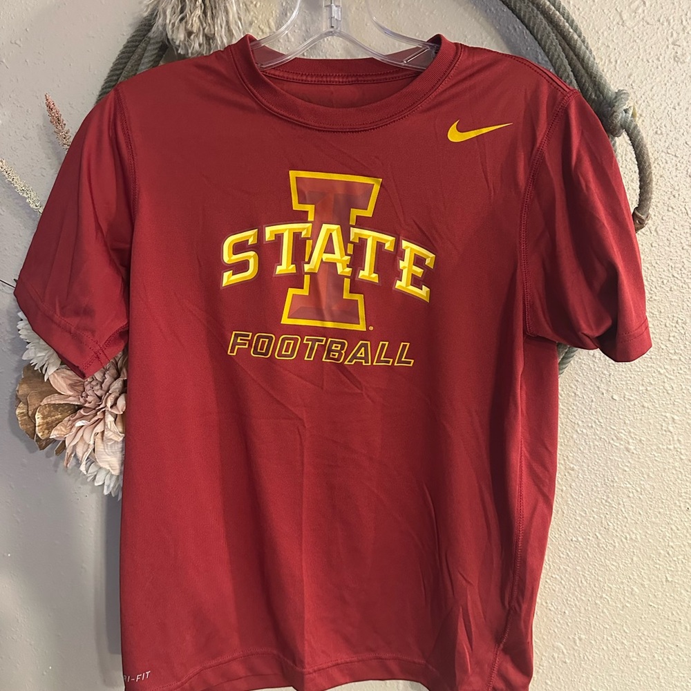 Unisex Nike Red Iowa State Football T-Shirt